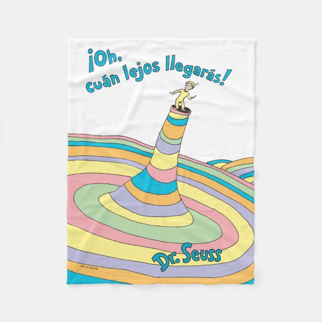 Cobertor De Velo Dr. Seuss | Oh, Quão Longe Você Vai! (Frente)