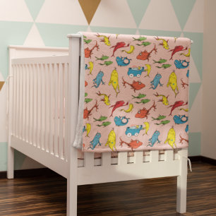 Cobertor De Velo Dr. Seuss Padrão De Um Peixe Dois Peixes