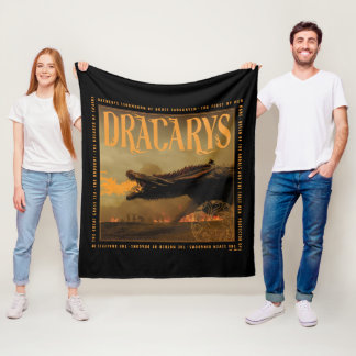 Cobertor De Velo "Dracarys" Drogon Brething Fire Graphic