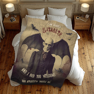 Cobertor De Velo Drácula Vintage Terror Gótico