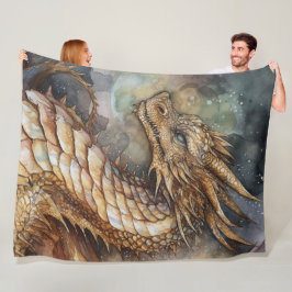 Cobertor De Velo Dragão Fantasma Fleece Blanket