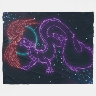 Cobertor De Velo Dragão Fleece Blanket