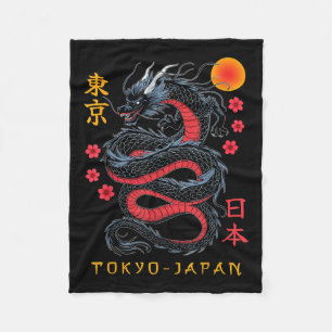 Cobertor De Velo Dragão Japonês Tóquio Japão anos 80 Ani Mítico Asi