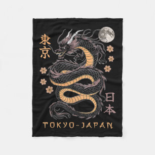 Cobertor De Velo Dragão Japonês Tóquio Japão anos 80 Ani Mítico Asi