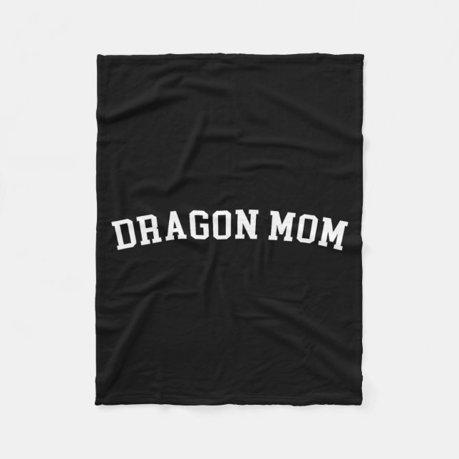 Cobertor De Velo Dragon Mom  (Frente)