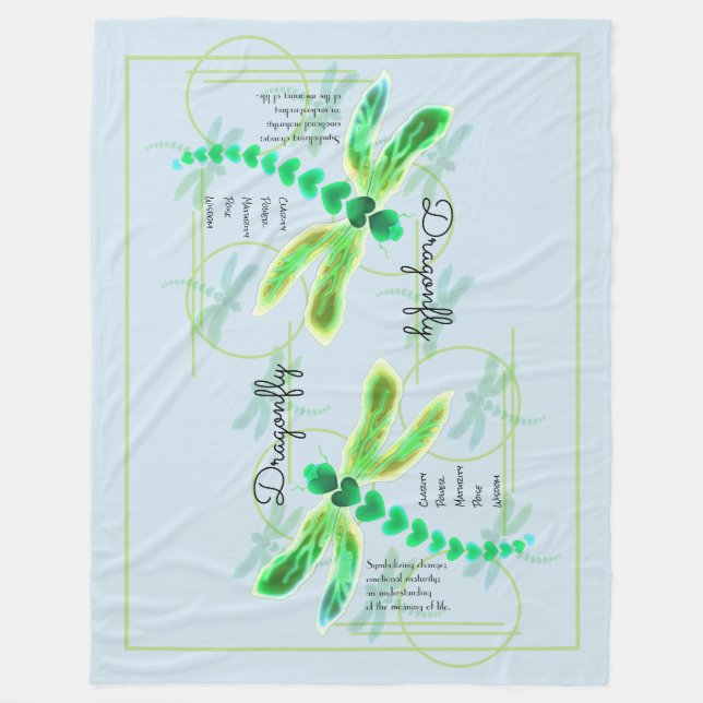 Cobertor De Velo Dragonfly | Azul claro (Frente)
