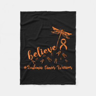 Cobertor De Velo Dragonfly Cancer da Leucemia Acredita Esperança