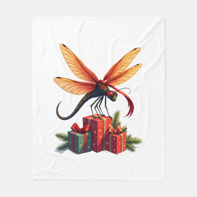 Cobertor De Velo Dragonfly Empurrada Com Presente (Frente)