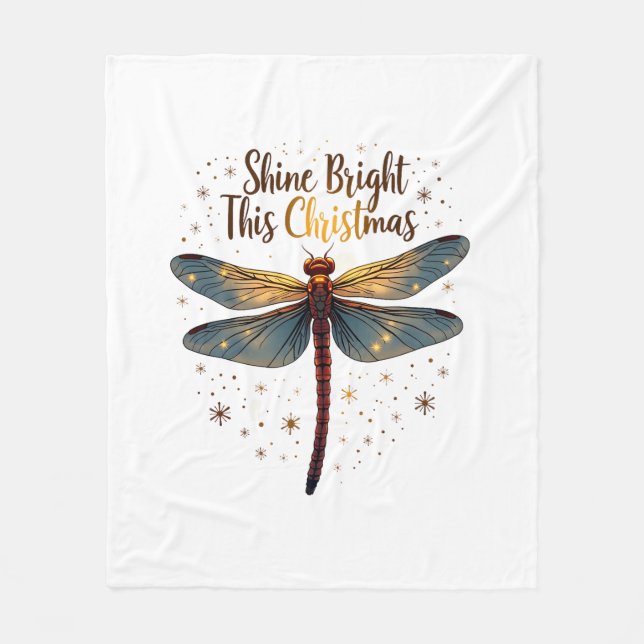 Cobertor De Velo Dragonfly Estrela de Natal (Frente)