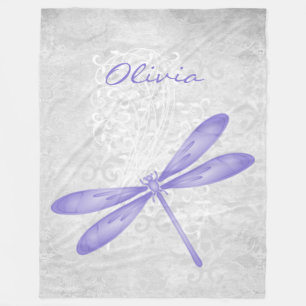 Cobertor De Velo Dragonfly Personalizada Fleece Blanket
