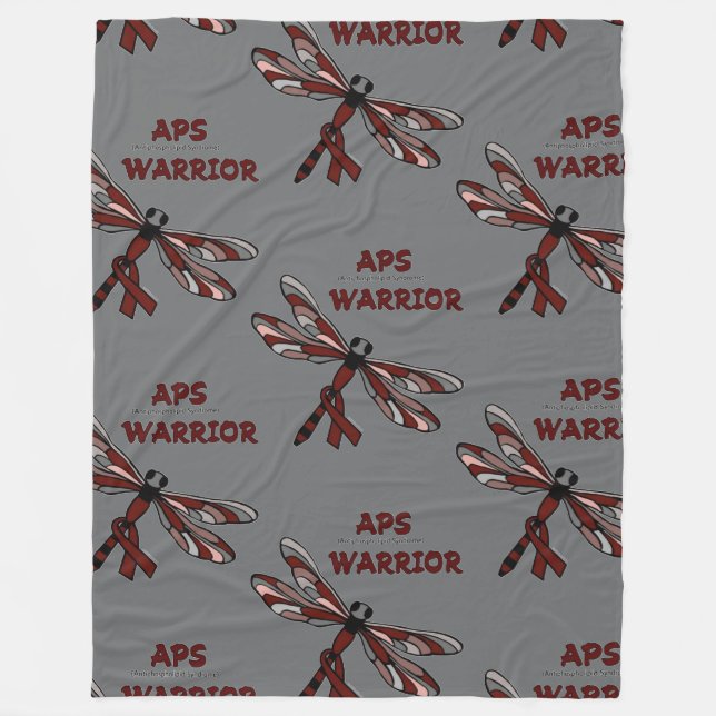 Cobertor De Velo Dragonfly/Warrior...APS Fleece Blanket (Frente)