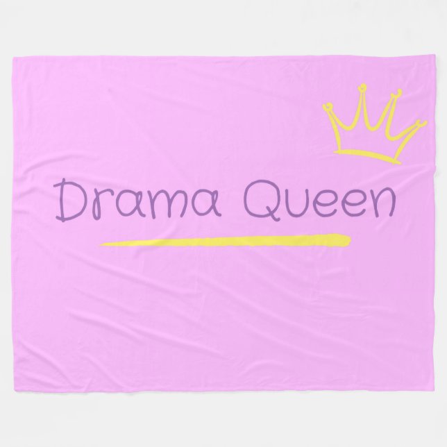 Cobertor De Velo Drama Queen (Frente (Horizontal))