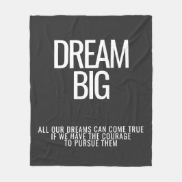 Cobertor De Velo Dream Big Fleece Blanket