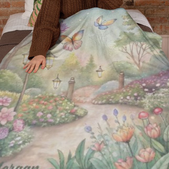 Cobertor De Velo Dreamfly Butterfly Garden Path - Jardim Encantado (Criador carregado)