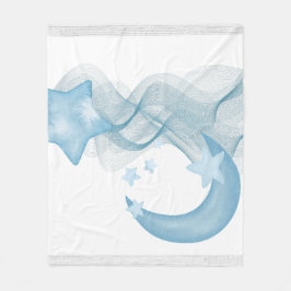 Cobertor De Velo Dreamy Watercolor Abstract Fleece Blanket