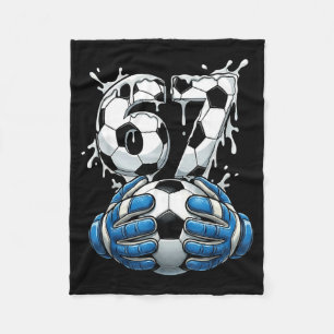 Cobertor De Velo Drip de Futebol Número 67 Goleiro de Futebol Mascu