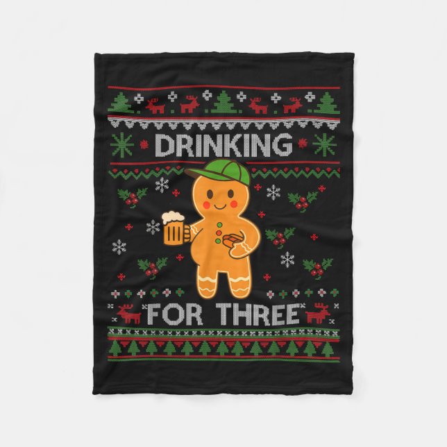 Cobertor De Velo Dripng Ice Cream Baseball Santa Hat, Xmas Pajama K (Frente)