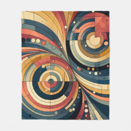 Cobertor De Velo Dualidade - Bauhaus - Fleece Throw Blanket