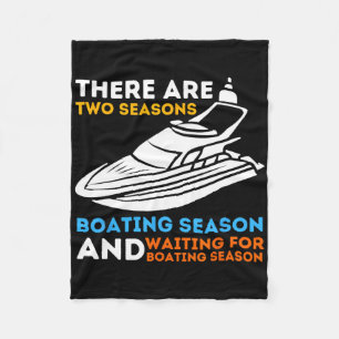 Cobertor De Velo Duas Estações De Barco - Capitão E Bo Engraçados