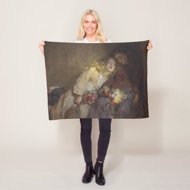 Cobertor De Velo Duas Meninas Jovens Retornando Para Casa (In Situ)