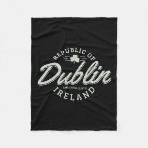 Cobertor De Velo Dublin Ireland Clover Leaf Irish Ruas. Dia dos Pat