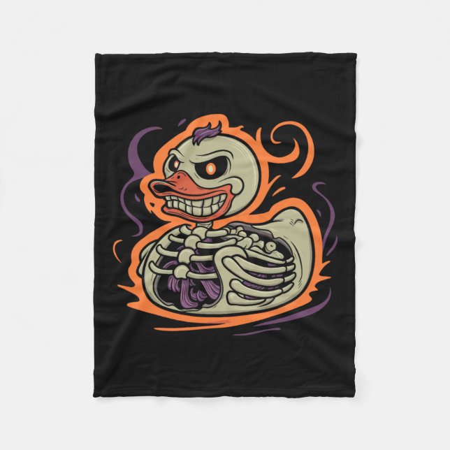 Cobertor De Velo Duck Skeleton Rubber Duckume (Frente)