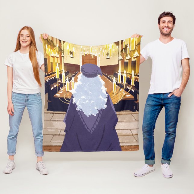 Cobertor De Velo Dumbledore falando no Excelente Hogwarts Hall (In Situ)