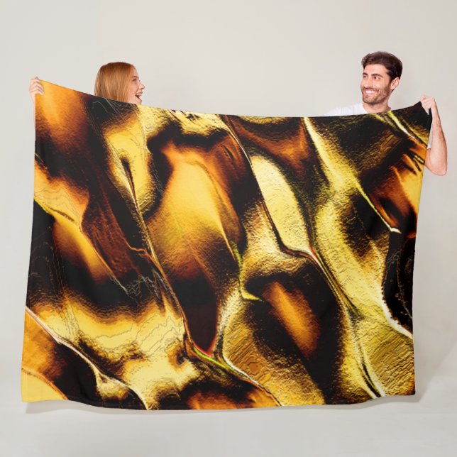 Cobertor De Velo Dunas em bruto queimadas ouro laranja (In Situ)