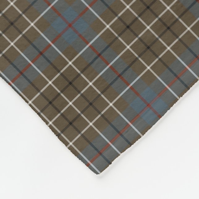 Cobertor De Velo Duncan Clan Brown e Tartan de Reprodução de Cinzas (Quina)