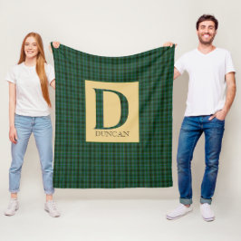 Cobertor De Velo Duncan Tartan Monograma D