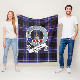 Cobertor De Velo Dunlop Modern Clan Crachá Tartan Xadrez