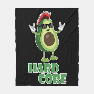 Cobertor De Velo Duro Core Avocado Funny