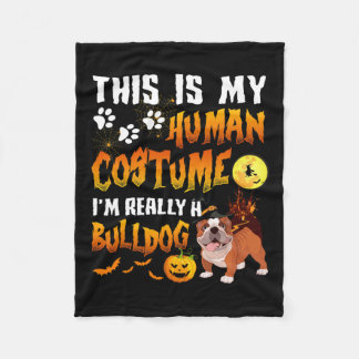 Cobertor De Velo É a minha fantasia humana que eu sou um Bulldog Ha