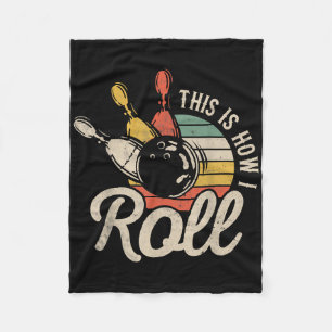 Cobertor De Velo É Assim Que Eu Rolo Retro Equipe De Boliche Divert