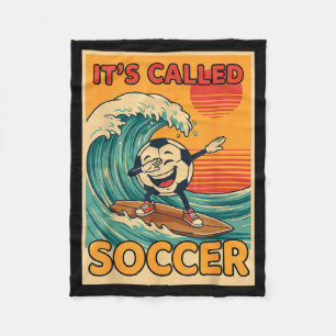 Cobertor De Velo É Chamada Futebol Engraçado Retro Bola Fã de Espor