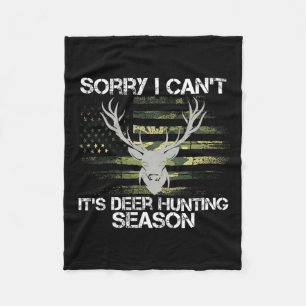 Cobertor De Velo É Deer Hunting Season Usa Flag Funny Deer Hunte