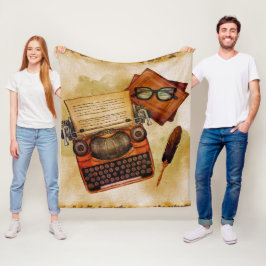 Cobertor De Velo É Escrito Vintage