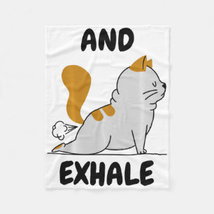 Cobertor De Velo E Exalando Gato de Yoga Comfort Colors Adulto Peso
