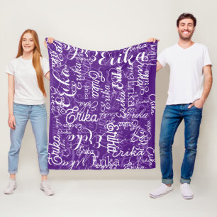 Cobertor De Velo É giro e roxo 🤍 padrão