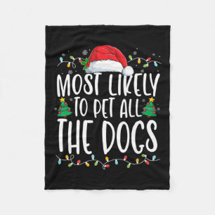 Cobertor De Velo É Mais Provável Pet Todos Os Cães De Natal Diverti