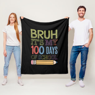 Cobertor De Velo É meu 100 dias de escola engraçado 100º dia