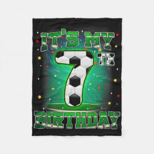 Cobertor De Velo É Meu 7º Aniversário Futebol Masculino 7 Anos Fest