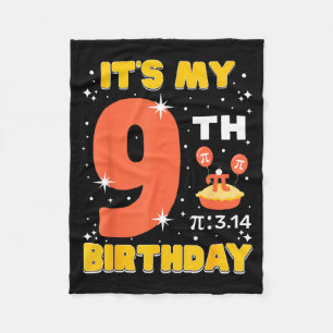 Cobertor De Velo É Meu 9º Aniversário Dia do Pi Matemática 9 Anos C