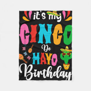 Cobertor De Velo É Meu Aniversário Cinco De Mayo Roupas Mexicanas