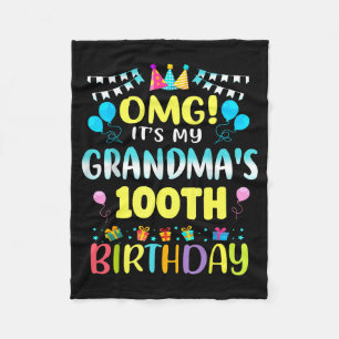 Cobertor De Velo É Meu Aniversário de 100 Anos da Vovó Doce 100 Ano