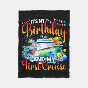 Cobertor De Velo É Meu Aniversário E Minha Primeira Viagem De Navio