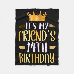 Cobertor De Velo É o 14º aniversário do meu amigo Feliz 14 anos _1