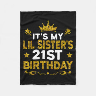 Cobertor De Velo É o 21º aniversário da minha irmãzinha Feliz 21 an