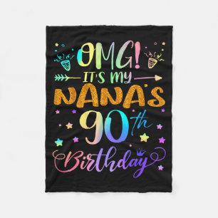 Cobertor De Velo É o 90º aniversário da minha Nana, Doce 90 Anos de