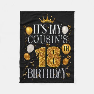 Cobertor De Velo É o Aniversário de 18 Anos do Meu Primo Feliz Aniv